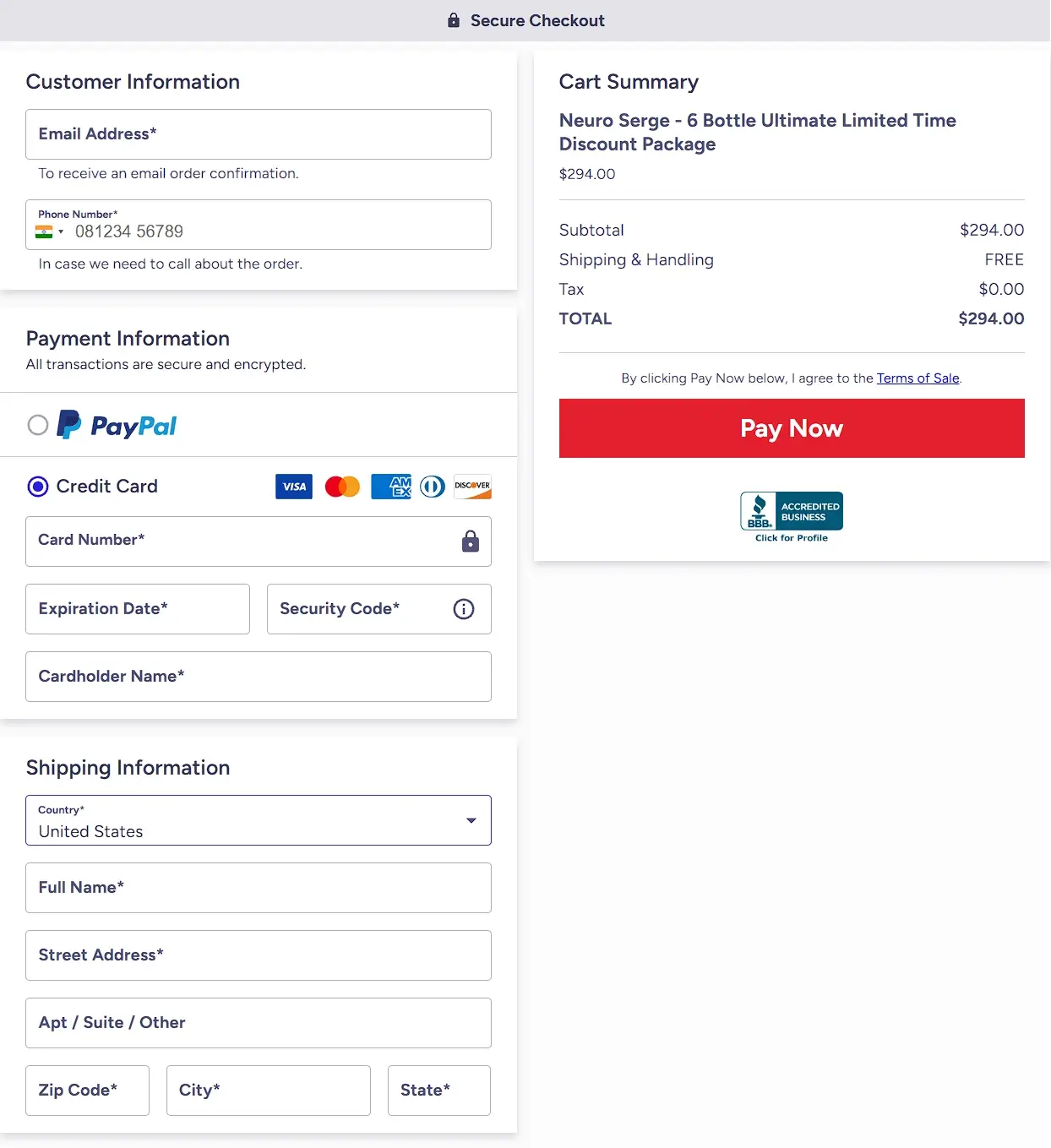 official neuro serge buy checkout